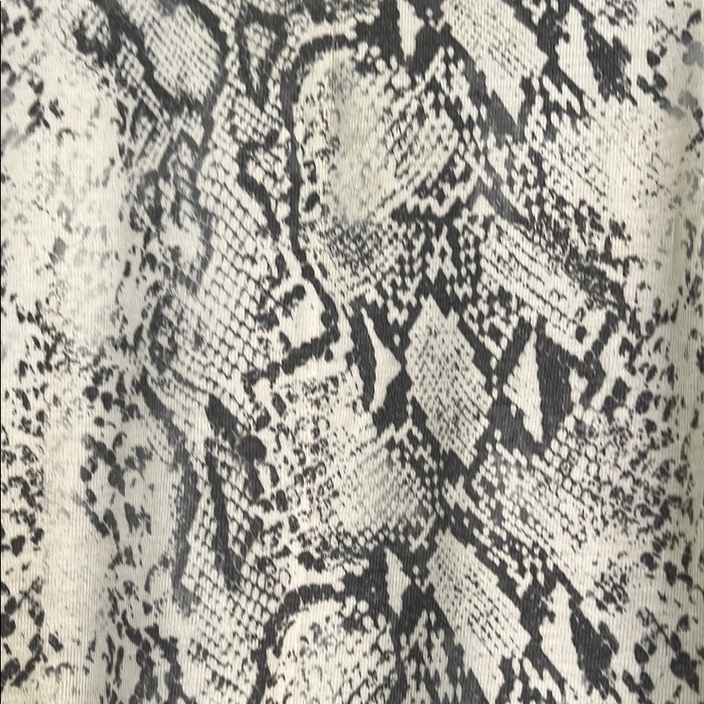 All Saints Tan Long Sleeve Snakeskin Tee - Picture 8 of 9